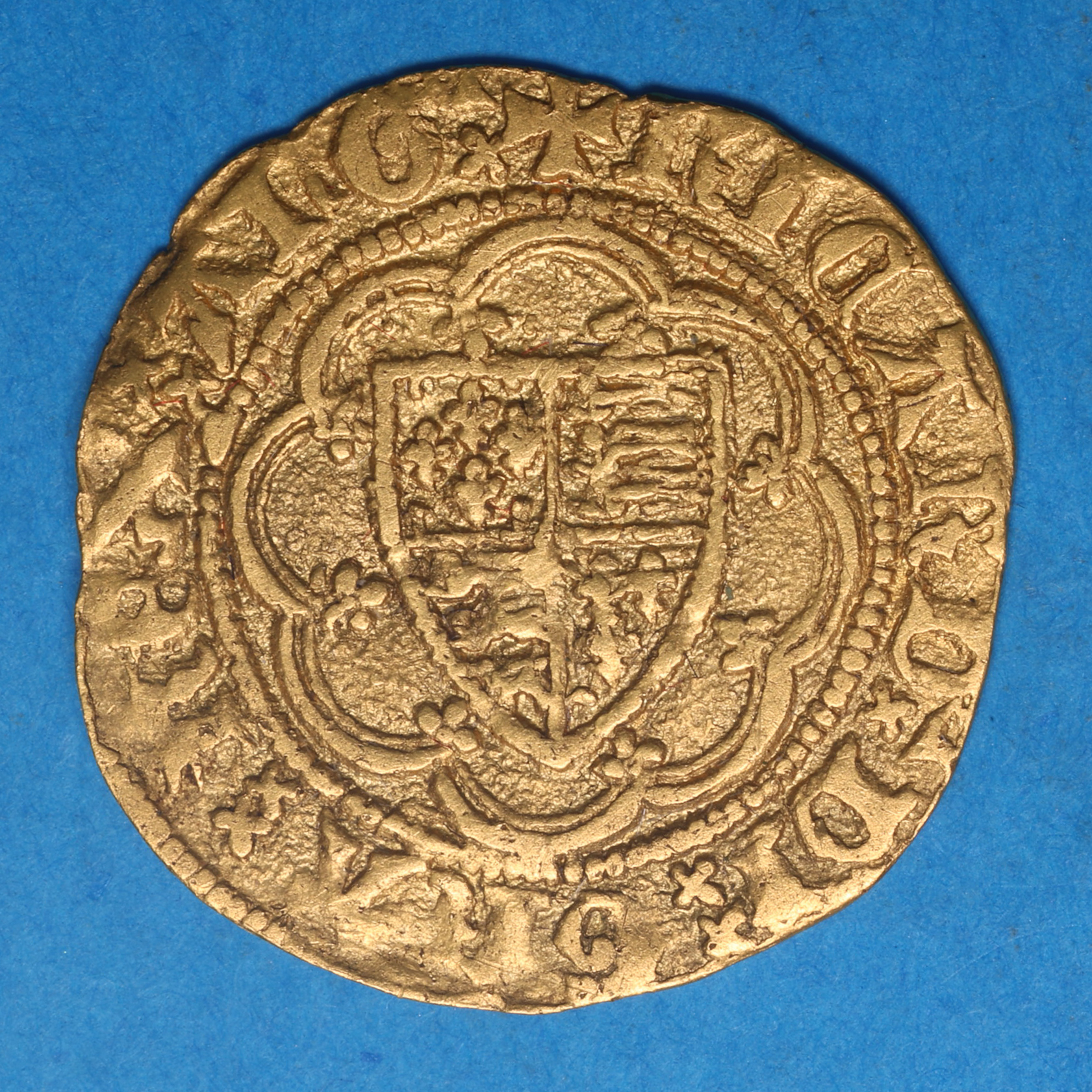 Richard II AD 1377-1399 Gold Quarter Noble - Image 3