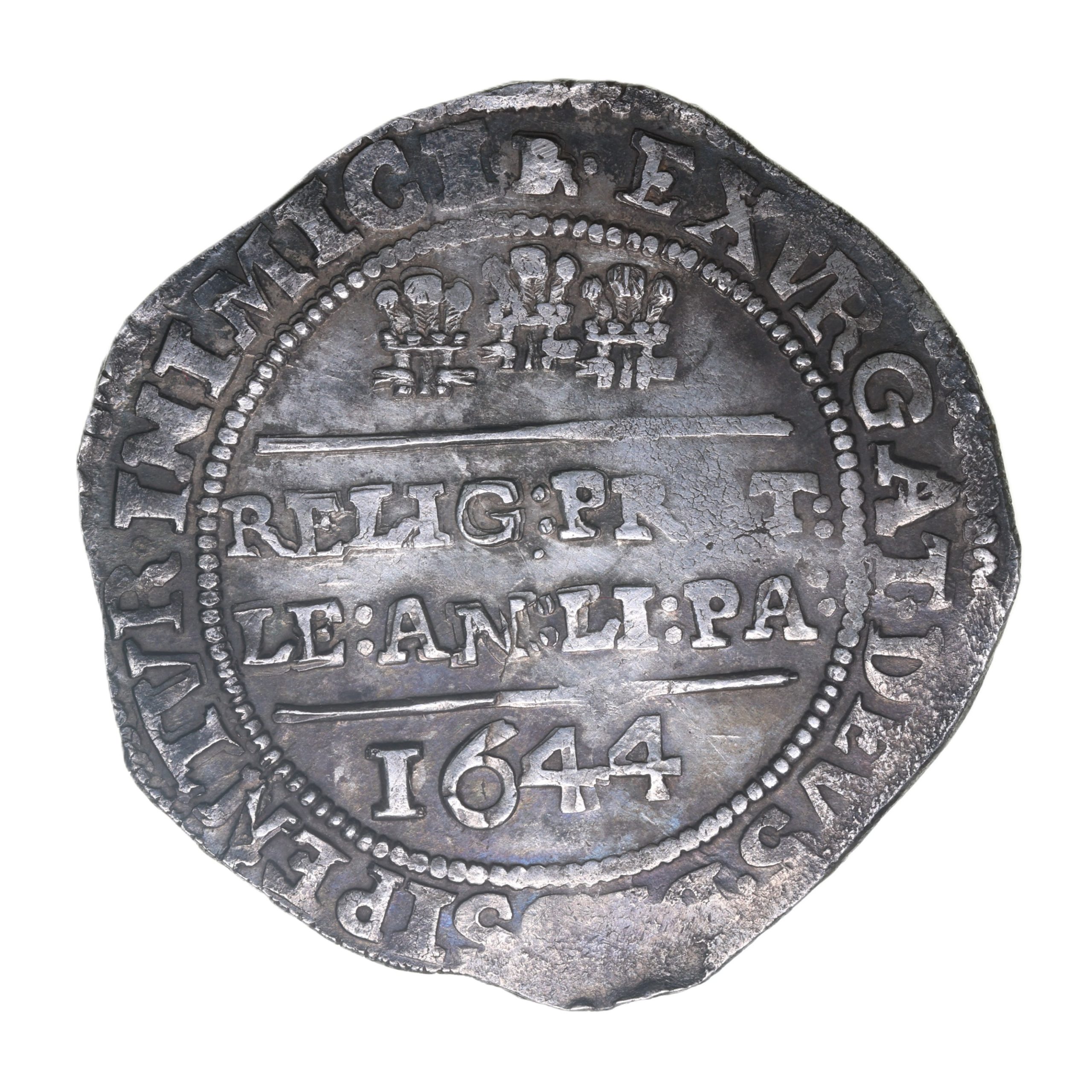 Charles I AD 1625-1649 Silver Halfcrown AD 1644 Bristol ex Heytesbury Hoard - Image 2