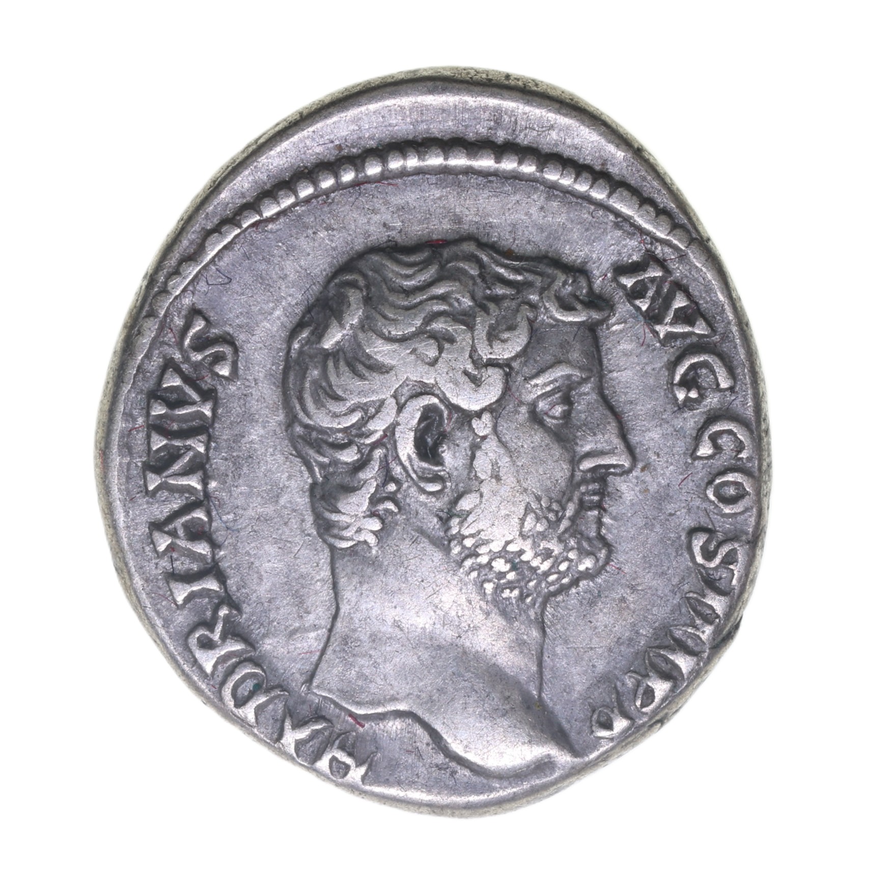 Hadrian AD 117-138 Silver Denarius Travel Series - Africa reclining left