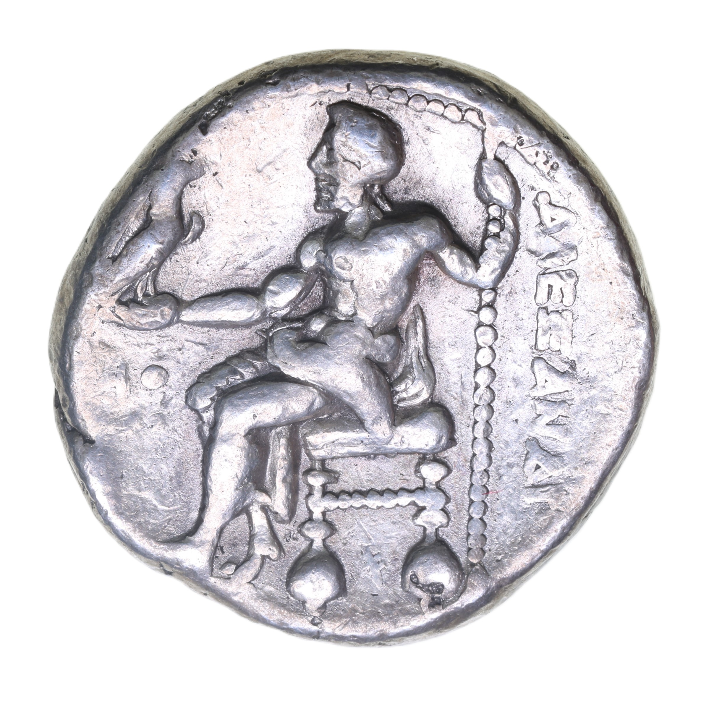 Macedon Alexander III The Great 336-323 BC Silver Tetradrachm Posthumous Issue - Image 2