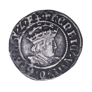 Henry VIII AD 1509-1547 Silver Halfgroat Canterbury