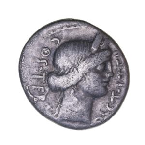 Julius Caesar 44 BC Silver Denarius Rome