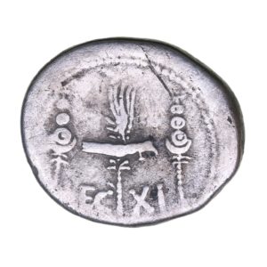 Mark Antony 30 BC Silver Legionary Denarius - Legion XI