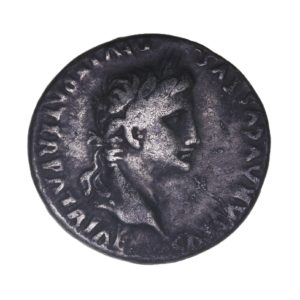 Augustus 27 BC - AD 14 Silver Denarius Lyon