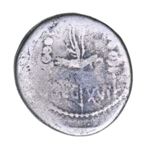 Mark Antony 30 BC Silver Denarius LEG XVI