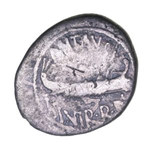 Mark Antony 30 BC Silver Denarius LEG VIII