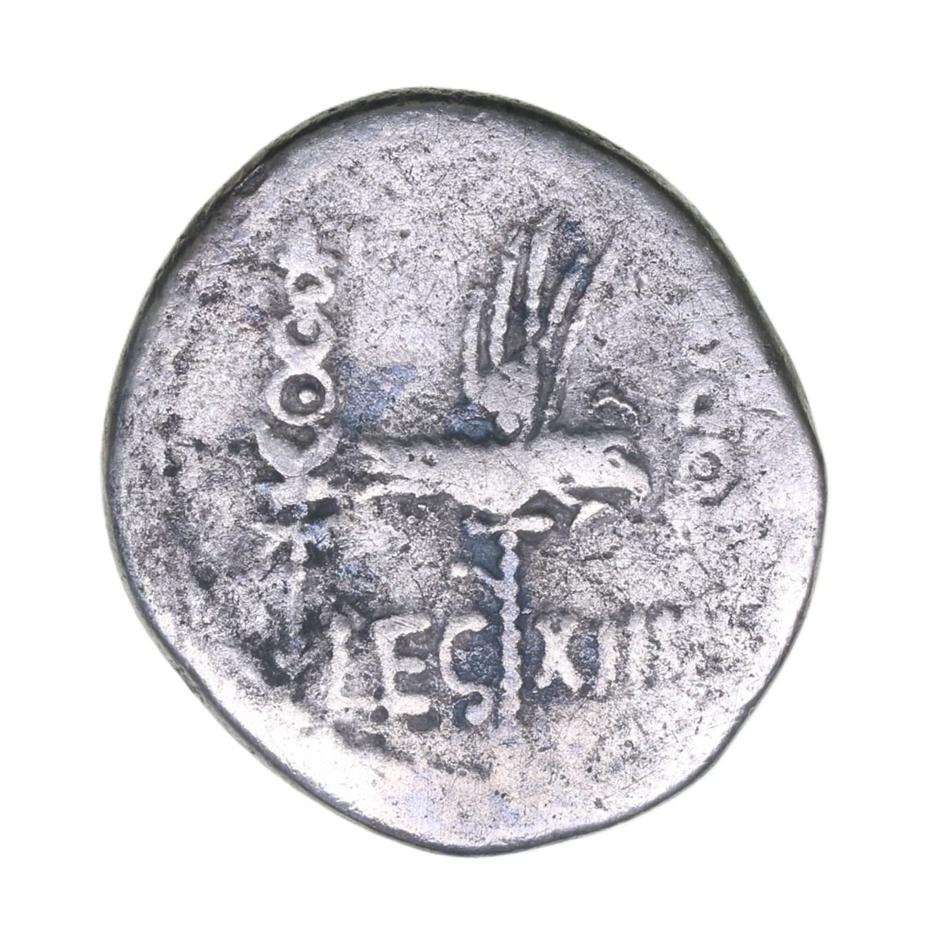 Mark Antony 30 BC Silver Denarius LEG XIII