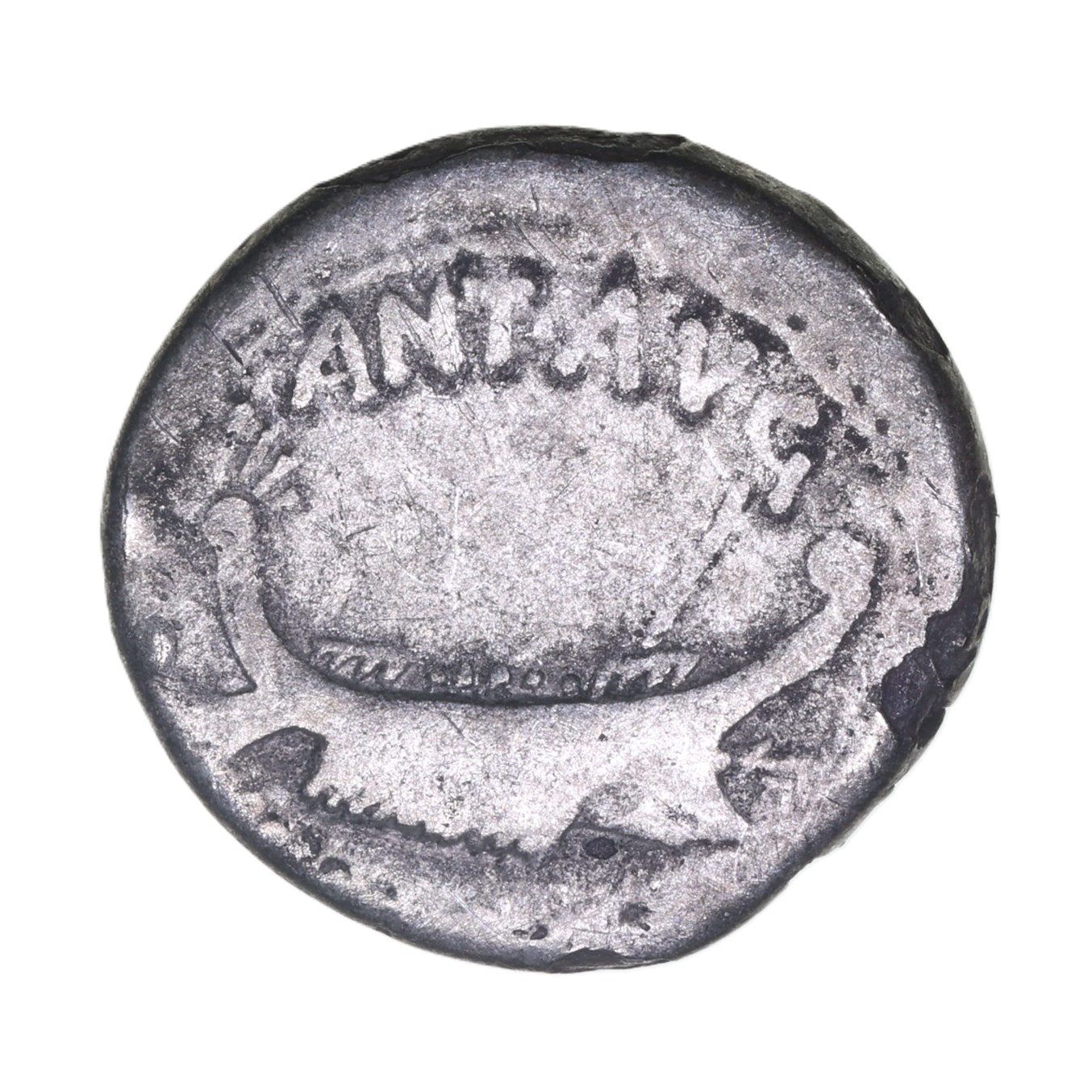 Mark Antony 30 BC Silver Denarius LEG VI - Image 2