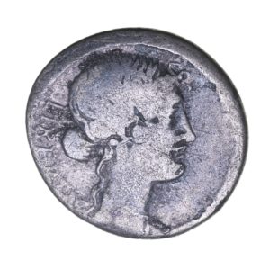 Roman Republic Q. Servilius Brutus 54 BC Silver Denarius