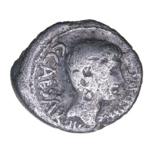 Octavian 40 BC Silver Denarius Italy