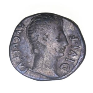Augustus 27 BC- AD 14 Silver Denarius Lyon
