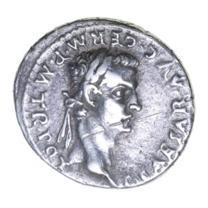 Caligula AD 37-41 Silver Denarius Lyon