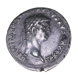 Claudius AD 41-54 Silver Plated Denarius Lyon