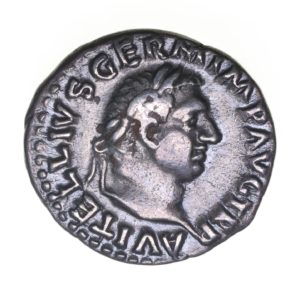 Vitellius AD 69 Silver Denarius Rome