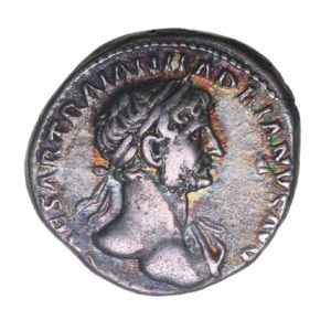 Hadrian AD 117-138 Silver Denarius Rome