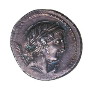 Roman Republic P. Crepusius 82 BC Silver Denarius