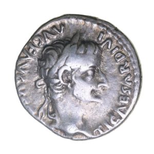 Tiberius AD 14-37 Silver Denarius Lyon Tribute Penny