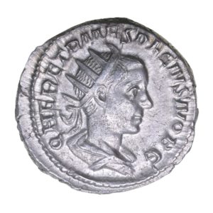 Herennius Etruscus AD 251 Silver Antoninianus Rome