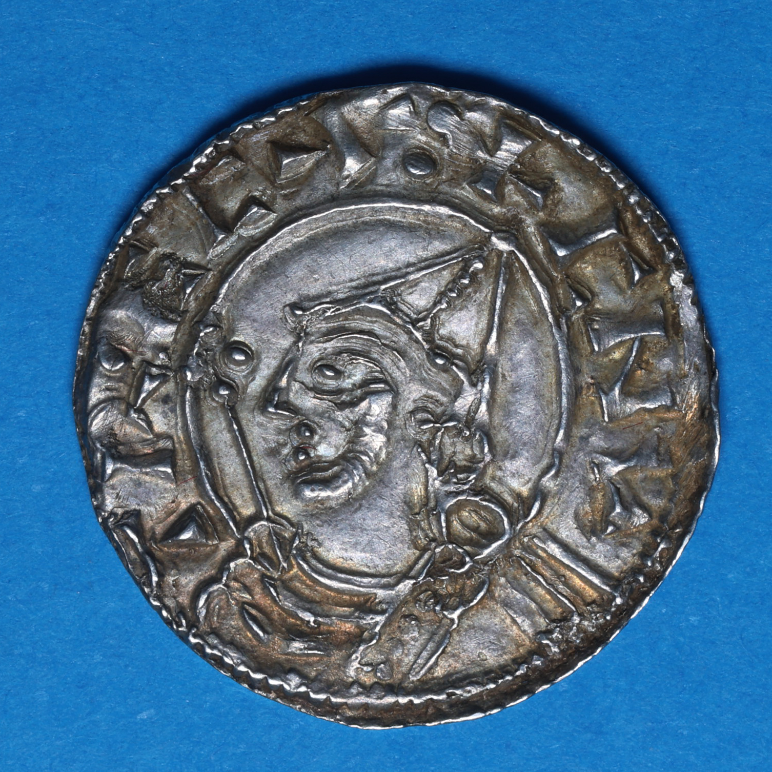 Cnut AD 1016-1035 Silver Penny Pointed Helmet type London - Image 3