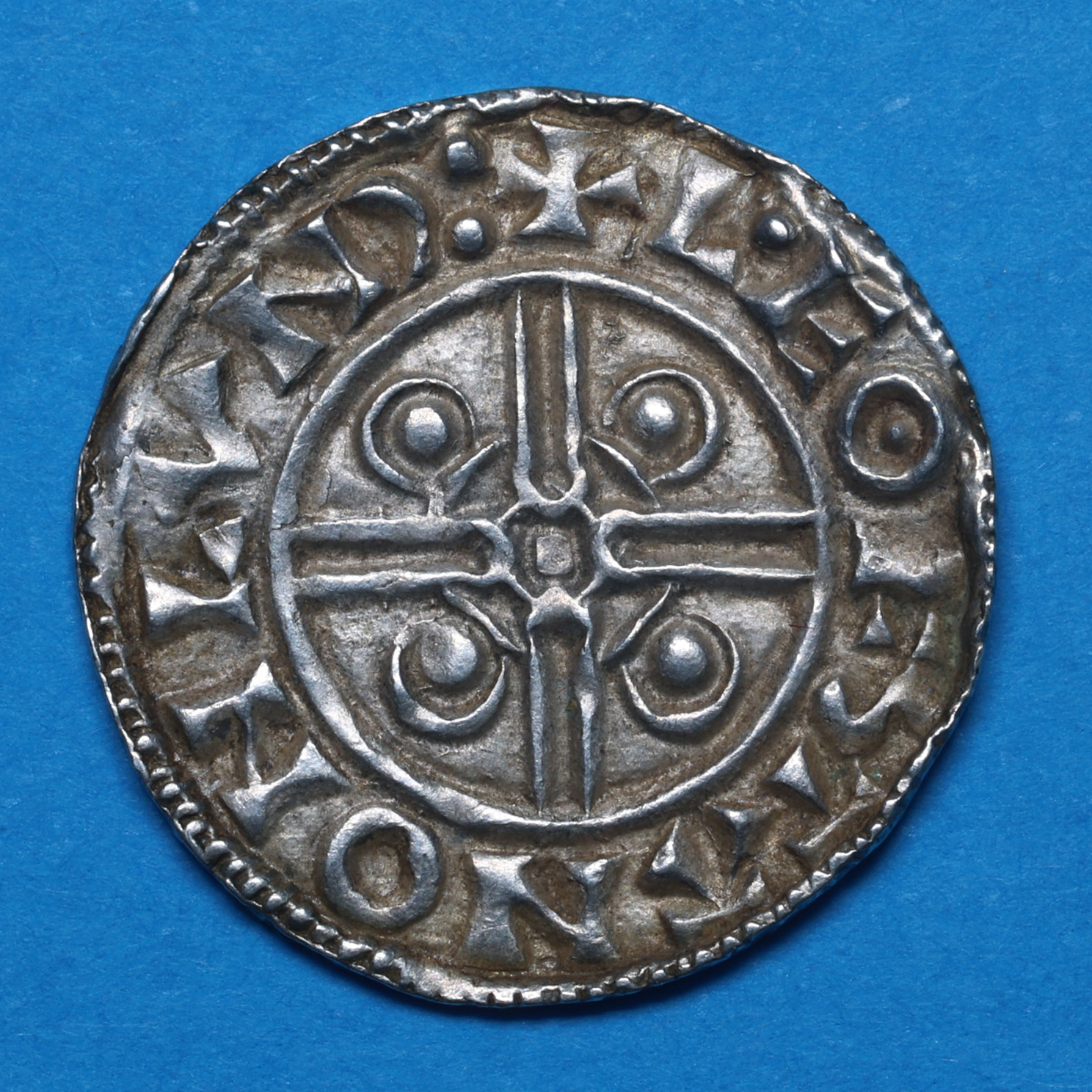 Cnut AD 1016-1035 Silver Penny Pointed Helmet type London - Image 4