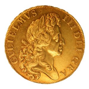 William III AD 1694-1702 Gold Five Guineas Fine work