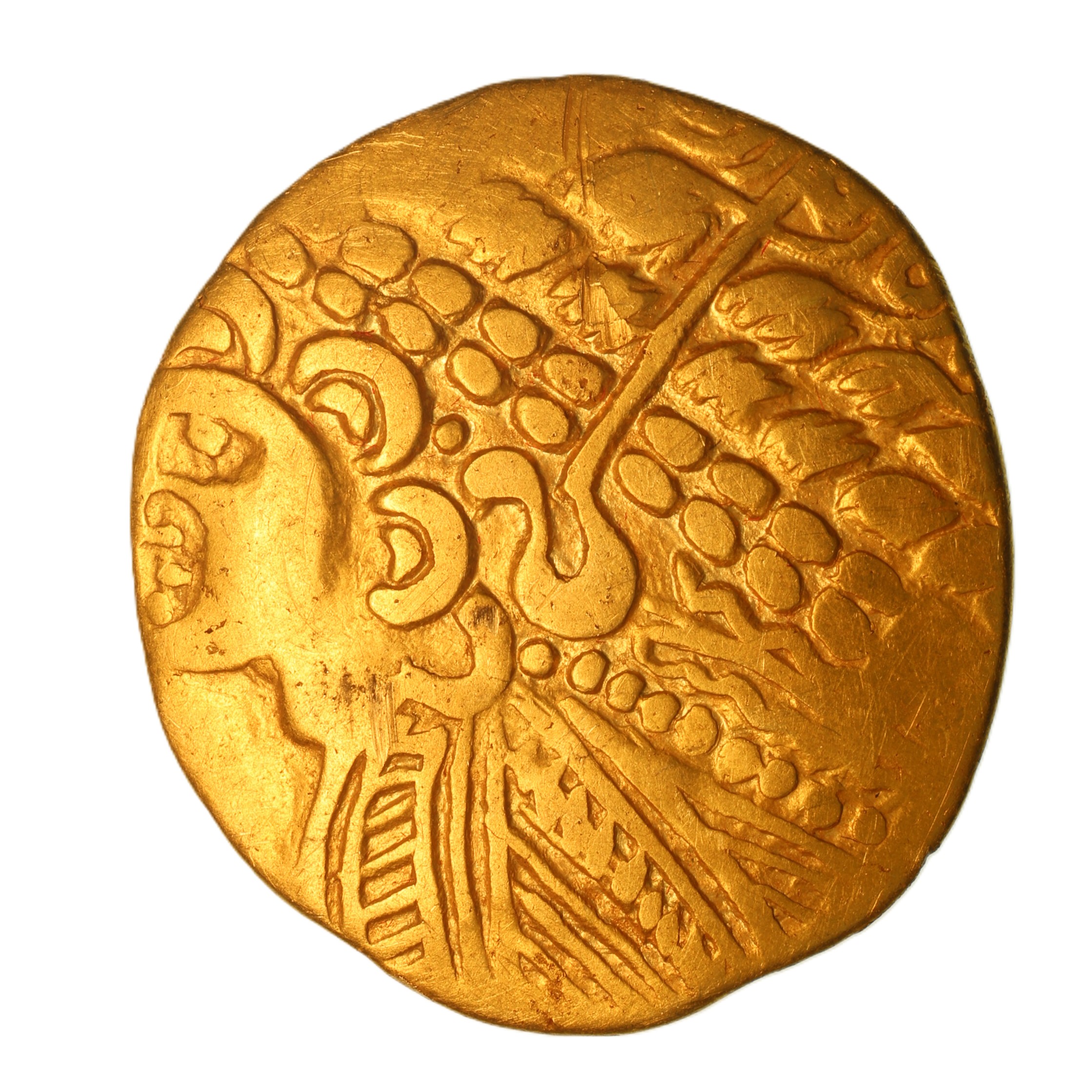 Gallo Belgic Bellovaci 2nd Century BC Broad Flan Gold Stater
