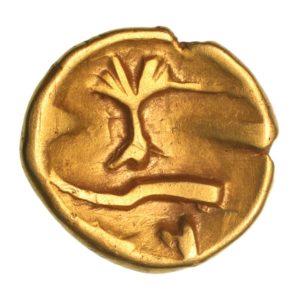 Gallo Belgic Morini 2nd Century BC Boat Tree Gold Quarter Stater