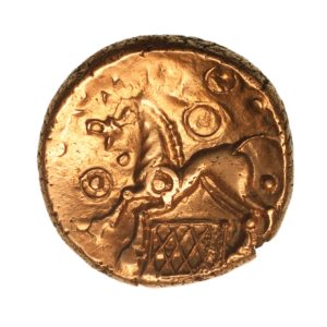 Cantiaci 1st Century BC Weald Net Gold Stater *Excessively Rare*