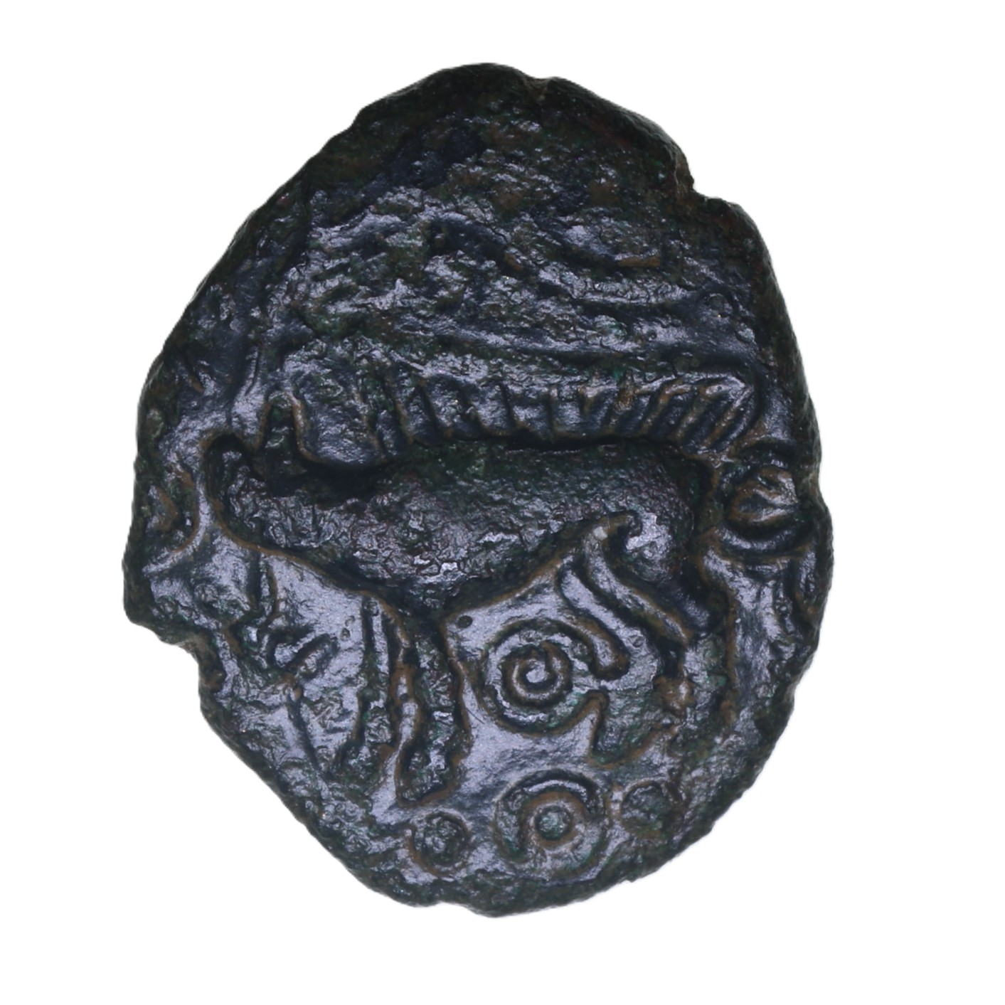 Cantiaci Dubnovellaunos c. 25 BC-AD 5 Boar Horse Bronze Unit *Extremely Rare*