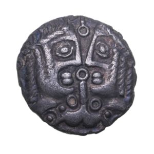 Cantiaci 1st Century BC Facing Heads Silver Unit *Extremely Rare*