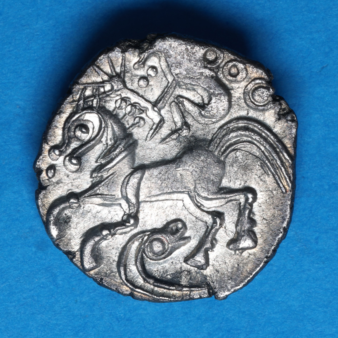 Cantiaci 1st Century BC Snakeheads Silver Unit *Excessively Rare* - Image 4