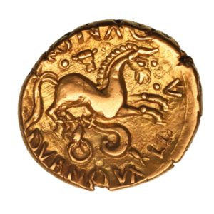 Cantiaci Dubnovellaunos c.25 BC-AD 5 Serpent Gold Stater *Very Rare*