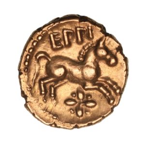 Cantiaci Eppillus c.AD 1-15 Margate Gold Quarter Stater *Extremely Rare*