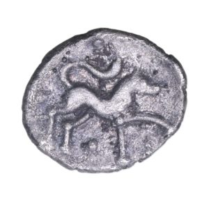 Cantiaci Anarevitos c.AD 10-15 Stepping Horse Silver Minim *Extremely Rare*