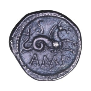 Cantiaci Amminus c. AD 30-40 Hippocamp Silver Unit *Extremely Rare*