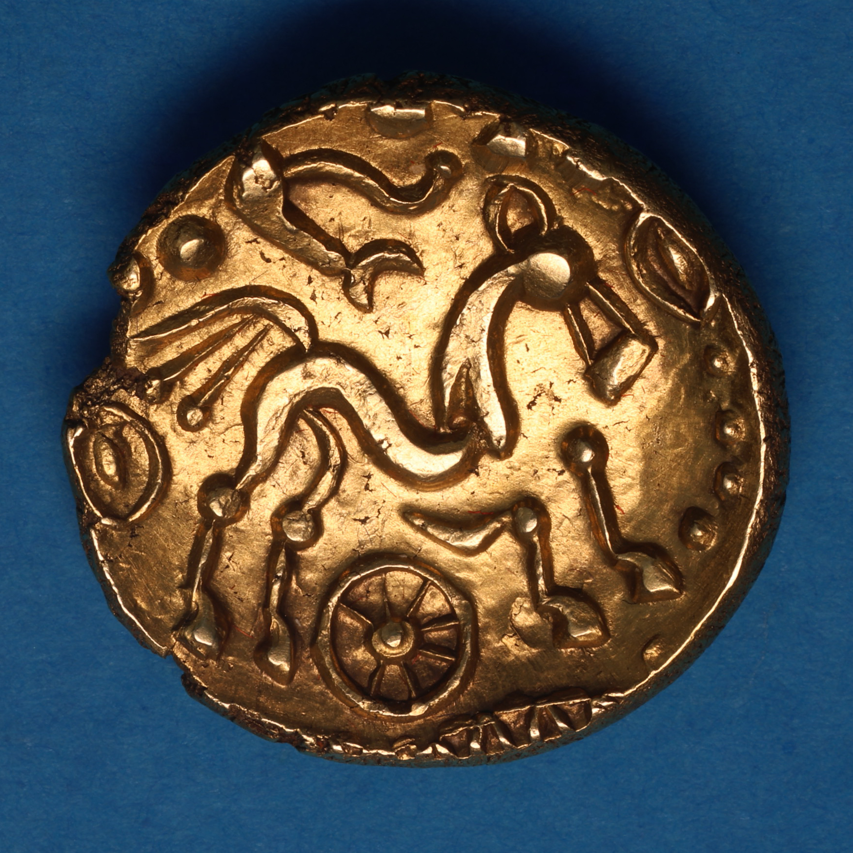 Regini & Atrebates 1st Century BC Selsey Uniface Gold Stater - Image 3