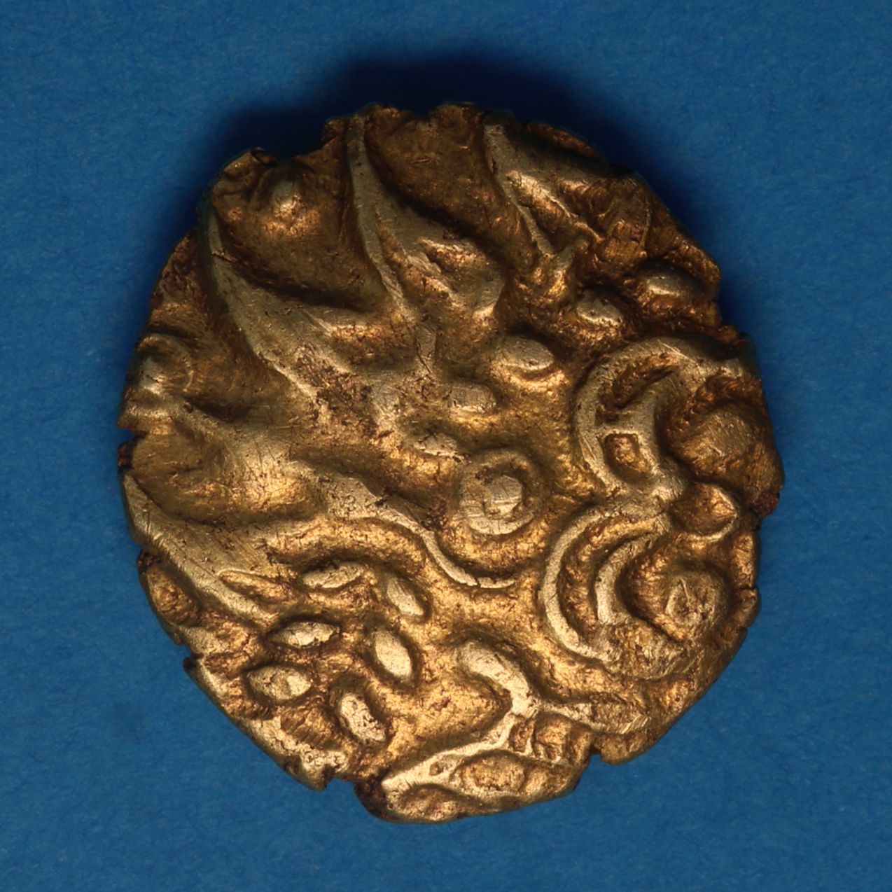 Regini & Atrebates 1st Century BC Selsey Dahlia No Mane Type Gold Quarter Stater *Rare* - Image 4
