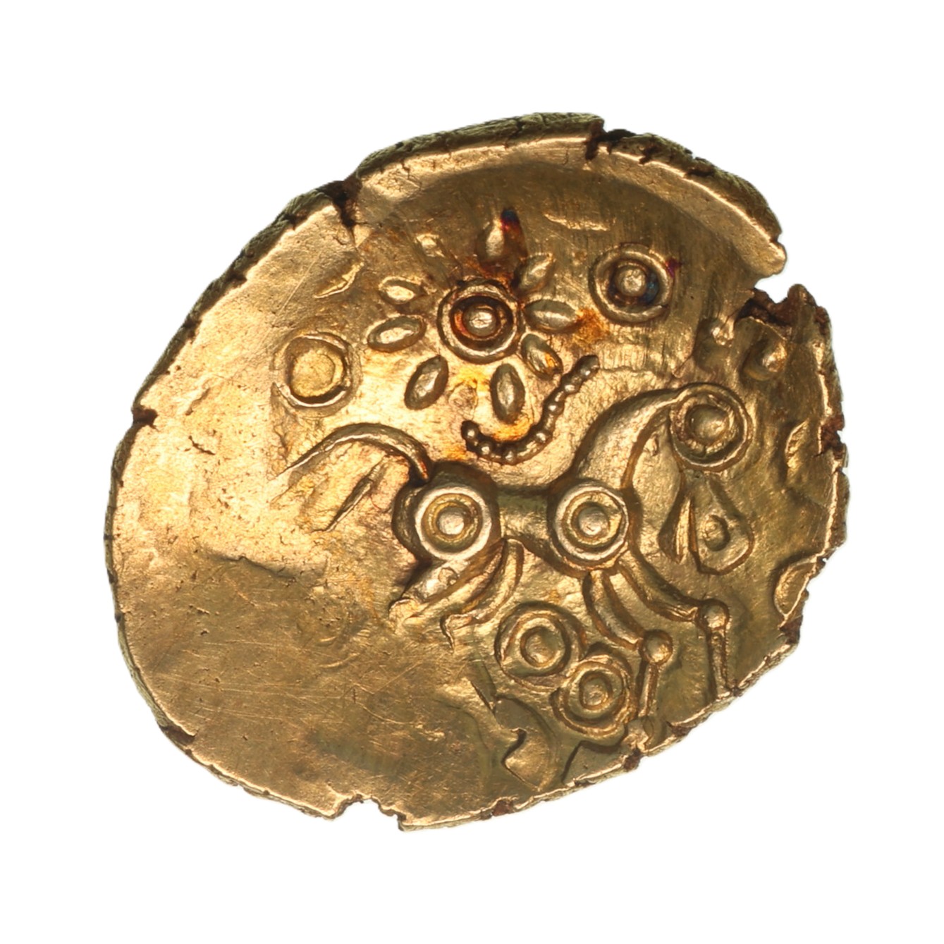 Regini 1st Century BC Annulets Gold Quarter Stater *Excessively Rare*