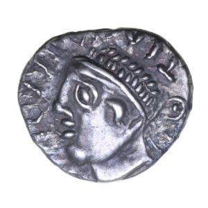 Regini & Atrebates Tincomarus c. 25 BC - AD 10 Tincomarus Diadem Silver Unit *Rare*