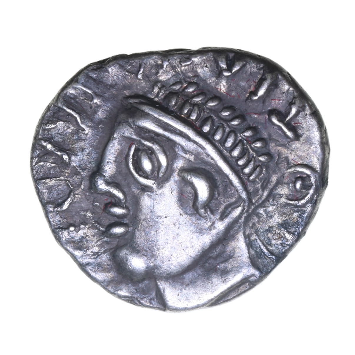 Regini & Atrebates Tincomarus c. 25 BC - AD 10 Tincomarus Diadem Silver Unit *Rare*