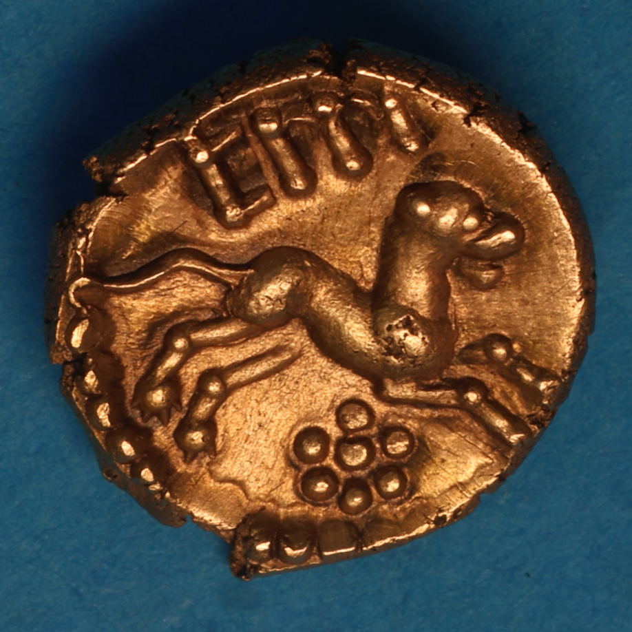 Regini & Atrebates Eppillus c. 25 BC - AD 1 Eppillus Calleva Daisy Gold Quarter Stater *Rare* - Image 3