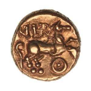 Regini & Atrebates Verica c. AD 10 - 40 Verica Thunderbolt Gold Quarter Stater *Very Rare*