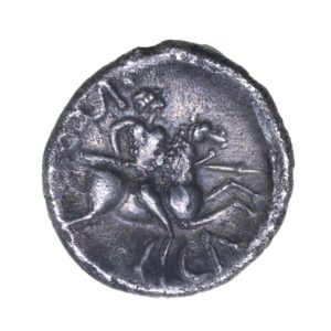 Regini & Atrebates Verica c. AD 10 - 40 Verica Cavalry Duo Silver Unit *Scarce*