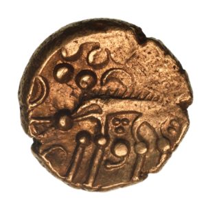 Iceni 1st Century BC Norfolk Wolf Left Type Gold Stater