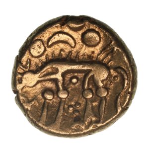Iceni 1st Century BC Norfolk Wolf Left Type Gold Stater