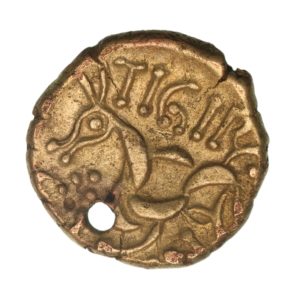 Corieltavi Dumnocoveros Tigirseno c.AD 25-35 Gold Stater *Very Rare*