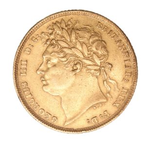 George IV AD 1820-1830 Gold Sovereign AD 1821