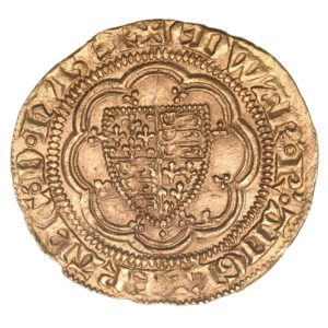 Edward III AD 1327-1377 Gold Quarter Noble Pre Treaty