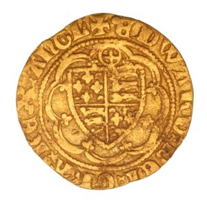 Edward III AD 1327-1377 Gold Quarter Noble Pre Treaty Calais