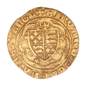 Edward III AD 1327-1377 Gold Quarter Noble Pre Treaty Calais
